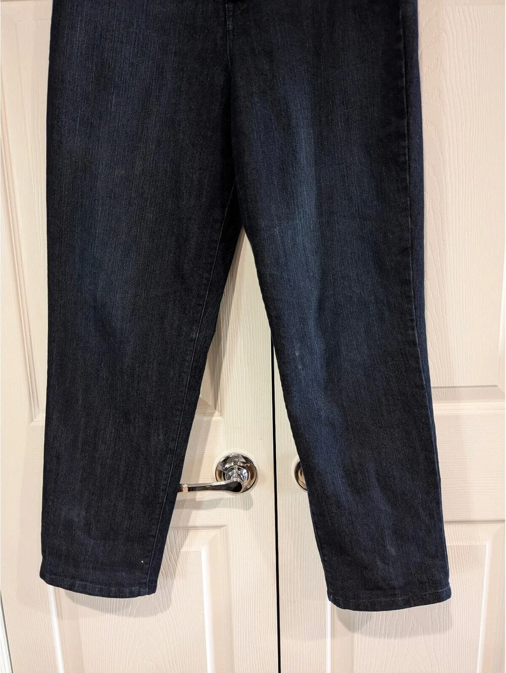 Style & Co Women's Slim Leg Jeans, Dark Blue, Size 14S, Stretch Denim, 5 Pocket - Picture 5 of 13